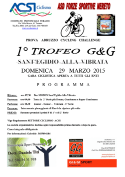 DOMENICA 29 MARZO 2015