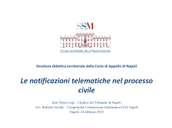 Le notifiche telematiche nel processo civile