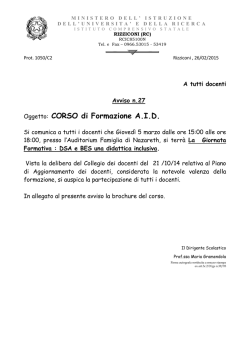 Avviso n.27 Corso AID - Istituto Comprensivo Rizziconi