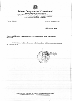 pubblicazione graduatorie ata - istituto comprensivo "coverciano"
