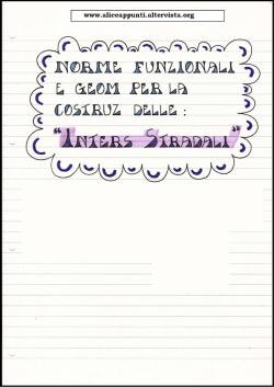 INTERSEZIONE STRADALE - alice appunti