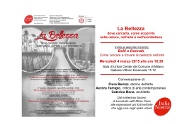 Invito secondo incontro - Italia Nostra Milano Nord