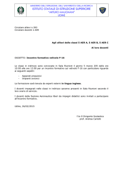 ISTITUTO STATALE DI ISTRUZIONE SUPERIORE