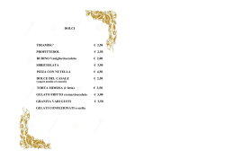 Dolci - Il Casale Delle Mimose