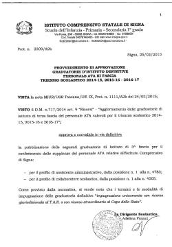 ISTITUTO COMPRENSIVO STATALE DI SIGNA