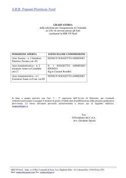 graduatoria - Comune di Trapani