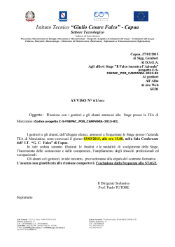 Istituto Tecnico &ldquo;Giulio Cesare Falco&rdquo; - Capua