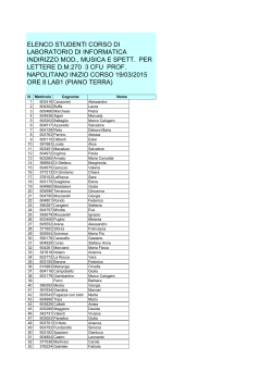 elenco studenti lab informatica NAPOLITANO DEL 19 marzo 2015