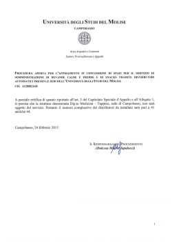 Avviso di rettifica - Università degli Studi del Molise