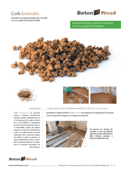 CorkGranules - Massetto a Secco