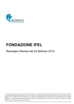 FONDAZIONE IFEL