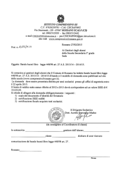 circolare - Istituto Comprensivo Rossano III