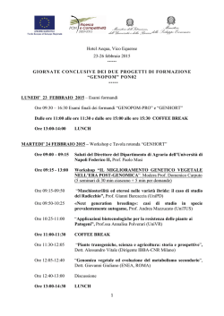 Il programma é denso