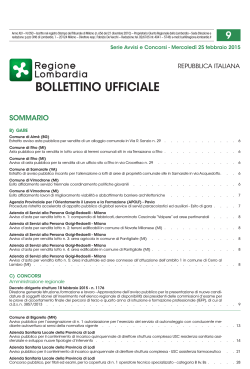 Bollettino Ufficiale della Regione Lombardia