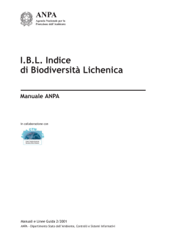 I.B.L. Indice di Biodiversit&agrave; Lichenica