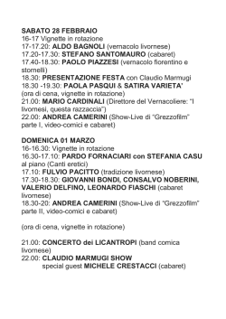 il programma - QuiLivorno.it