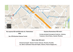 mappa arrivare stazione metro, treno e bus e direzioni