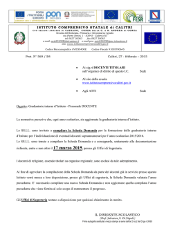 Graduatoria interna Doc circolare 15-16
