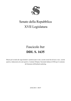 Senato della Repubblica XVII Legislatura Fascicolo Iter DDL S. 1635
