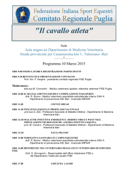 Convegno - Bari 10- 11 marzo 2015