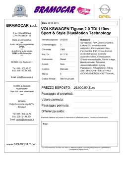 VOLKSWAGEN Tiguan 2.0 TDI 110cv Sport & Style