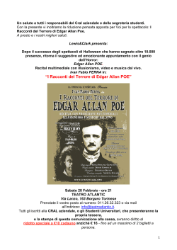 “I Racconti del Terrore di Edgar Allan POE”