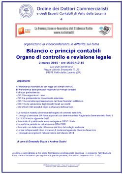 Programma - ODCEC di Vallo della Lucania