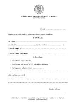 Giustificativo per il lavoro
