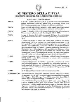 Graduatoria &ndash; Arma Trasporti e Materiali Esercito