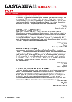 Teatro - La Stampa