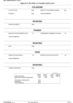 dieta vegana personalizzata