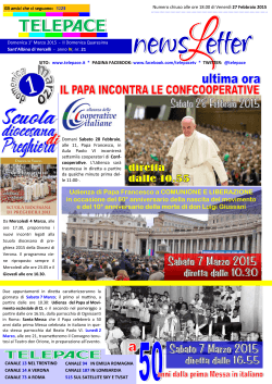 Udienza di Papa Francesco a COMUNIONE E