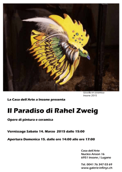 Il Paradiso di Rahel Zweig