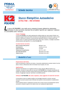 Scarica la scheda tecnica di K2 Polvere