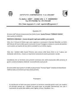 il testo della proposta