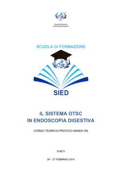 IL SISTEMA OTSC IN ENDOSCOPIA DIGESTIVA