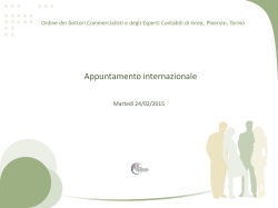 Slides - Ordine dei Dottori Commercialisti e degli Esperti Contabili di
