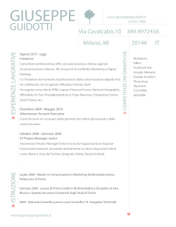 print My CV - Giuseppe Guidotti
