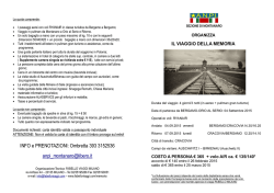 INFO e PRENOTAZIONI: Ombretta 393 3152536
