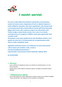 i nostri servizi febbraio