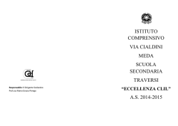 ISTITUTO COMPRENSIVO VIA CIALDINI MEDA SCUOLA