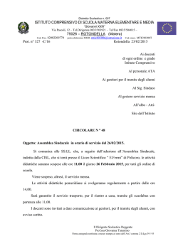 ISTITUTO COMPRENSIVO DI SCUOLA MATERNA ELEMENTARE