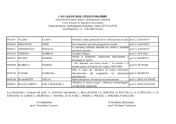 Educatore di comunit&agrave; - Universit&agrave; di Palermo