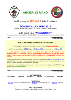 ARCIERI DI RIANO - Tiro Istintivo Lazio