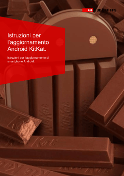 KitKat Istruzioni per l`aggiornamento Android