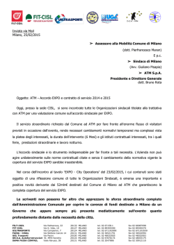 Leggi la lettera inviata a Comune e Atm