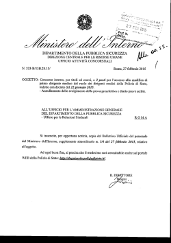 DIPARTIMENTO DELLA PUBBLICA SICUREZZA