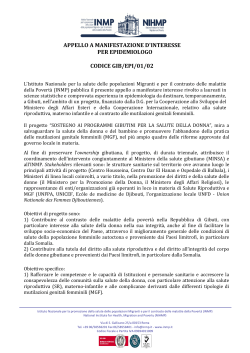 Avviso completo - Cooperazione Italiana allo Sviluppo