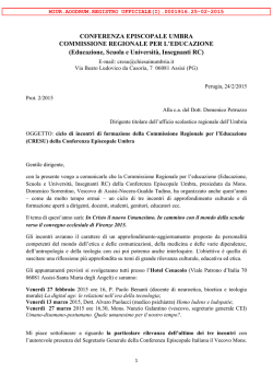 Invito - Ufficio Scolastico Regionale per l`Umbria