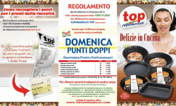 Domenica Punti Doppi! Dal 25 febbraio al 30